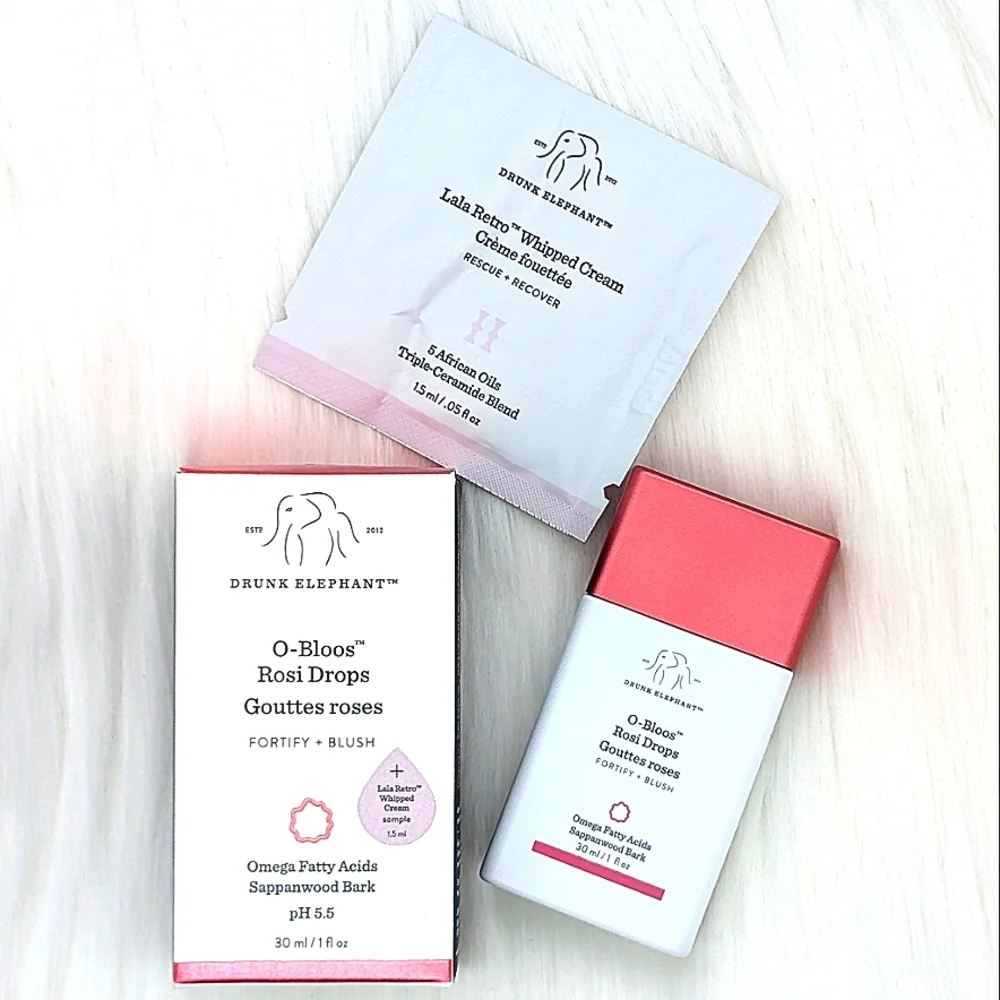 🔴 DRUNK ELEPHANT O-Bloos Rosi Drops - Rosy Liquid Blush